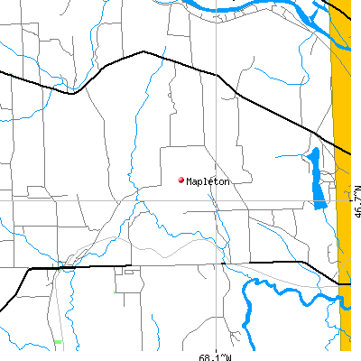 Mapleton map