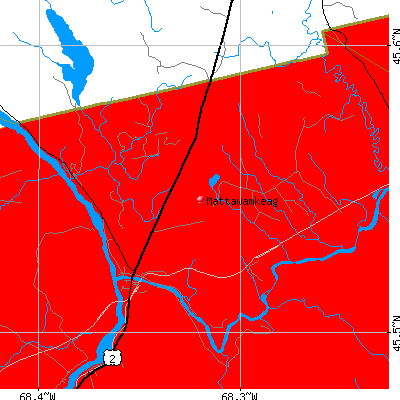 Mattawamkeag map