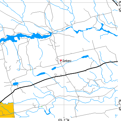 Sebec map