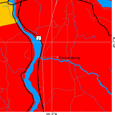 Passadumkeag map