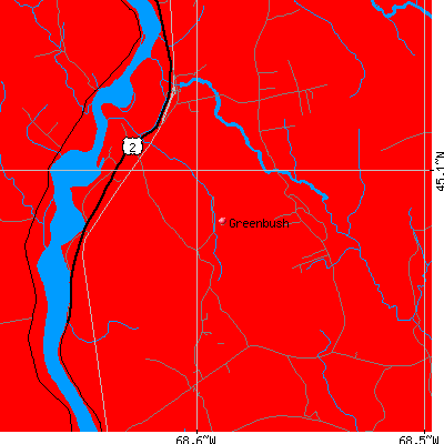 Greenbush map
