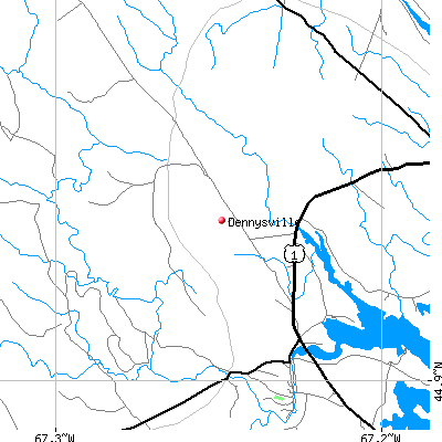 Dennysville map
