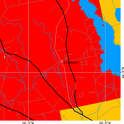 Glenburn map