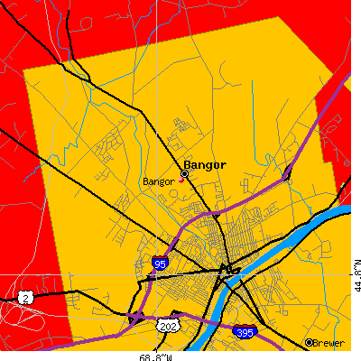Bangor map