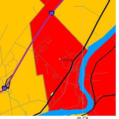 Veazie map