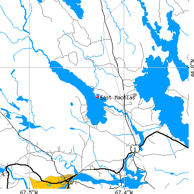 East Machias map