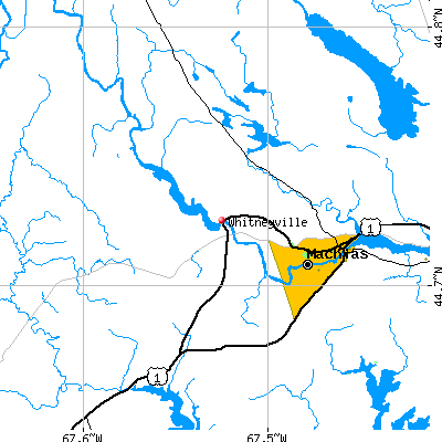 Whitneyville map