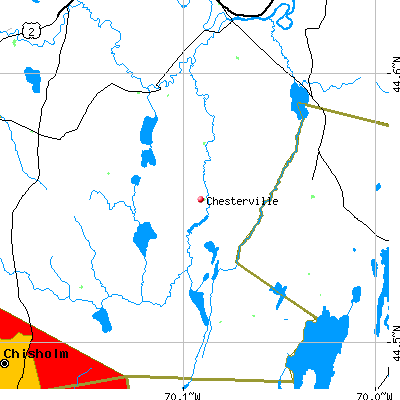 Chesterville map