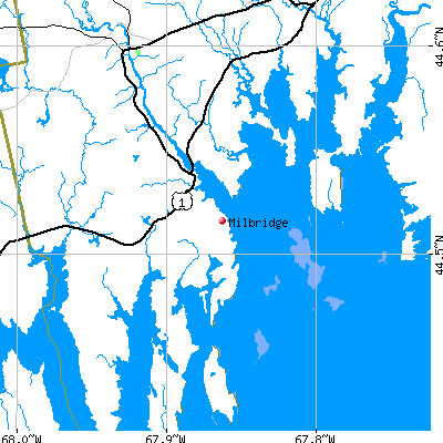Milbridge map