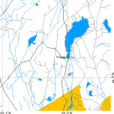 Swanville map
