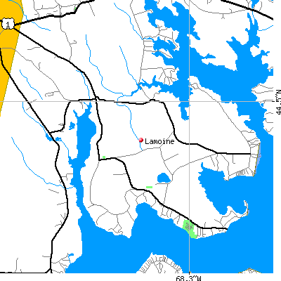 Lamoine map