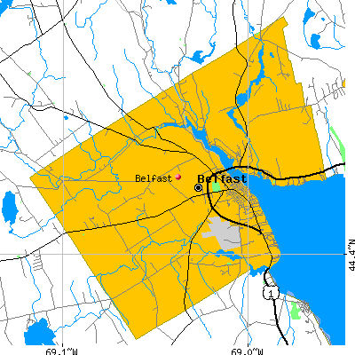 Belfast map