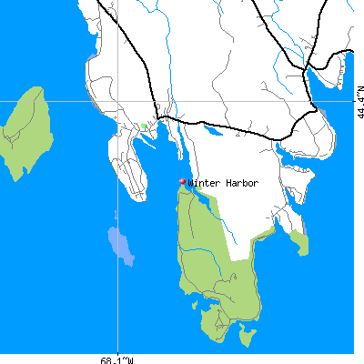Winter Harbor map