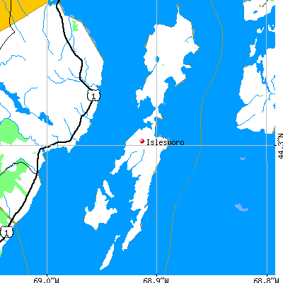 Islesboro map