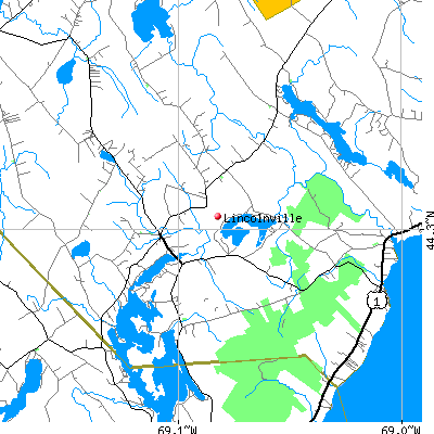Lincolnville map