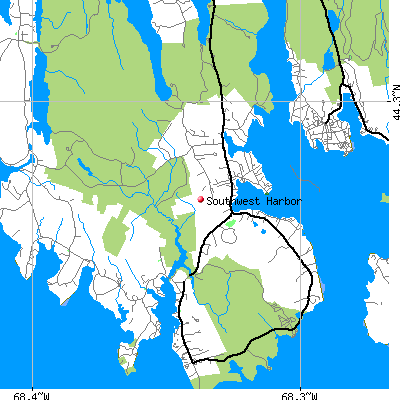 Southwest Harbor map
