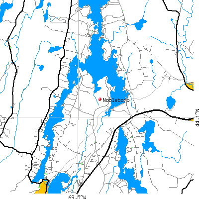 Nobleboro map