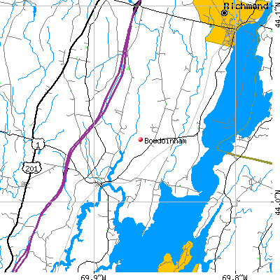 Bowdoinham map