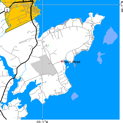 Owls Head map