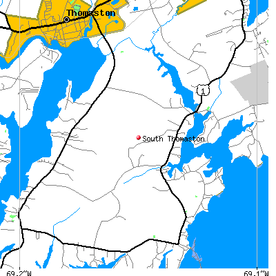 South Thomaston map