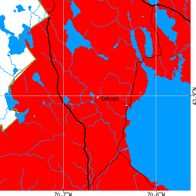 Sebago map