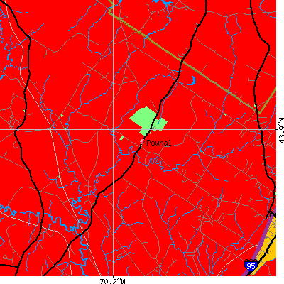 Pownal map