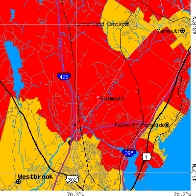 Falmouth map