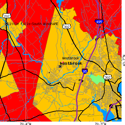 Westbrook map