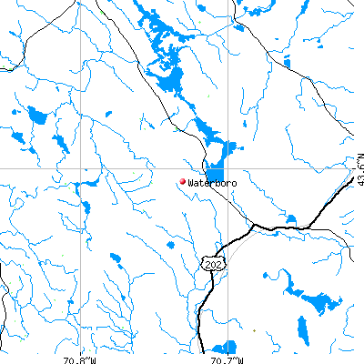Waterboro map