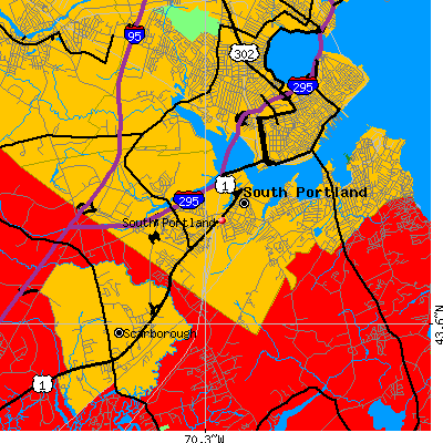South Portland map