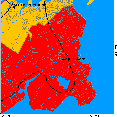 Cape Elizabeth map