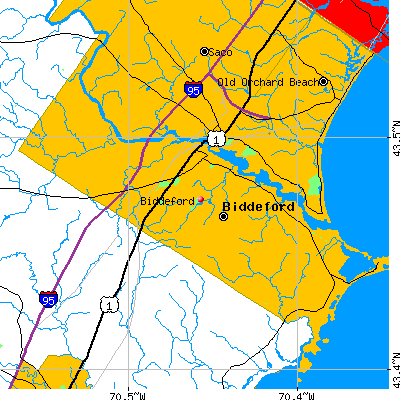 Biddeford map