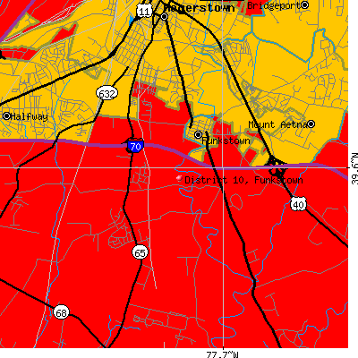 District 10, Funkstown map