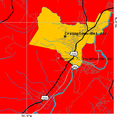 District 7, Cresaptown/Bel Air map
