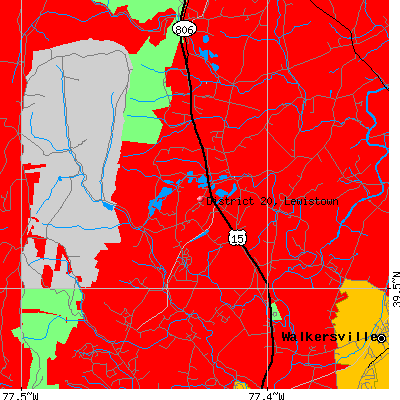 District 20, Lewistown map
