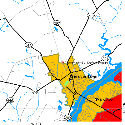 District 4, Chestertown map