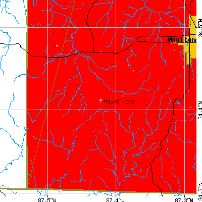 Mount Hope map