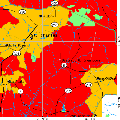 District 8, Bryantown map