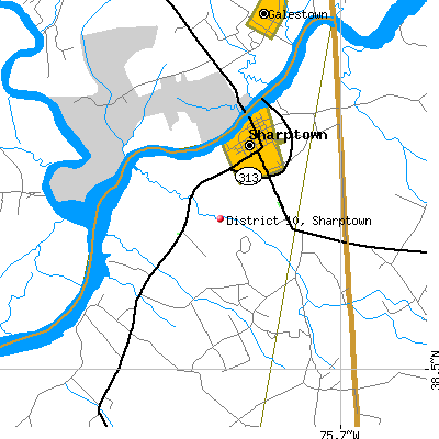 District 10, Sharptown map