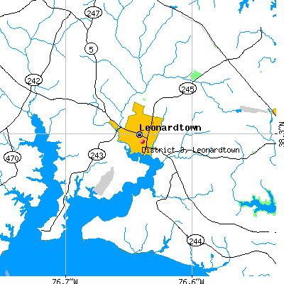 District 3, Leonardtown map