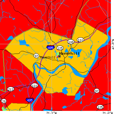 Haverhill map