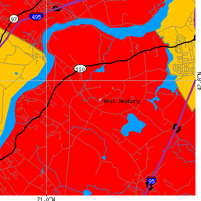 West Newbury map