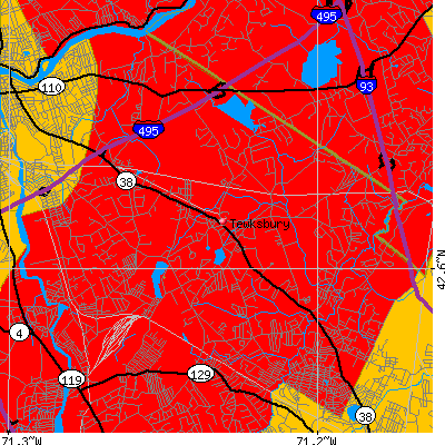 Tewksbury map