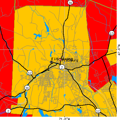 Fitchburg map