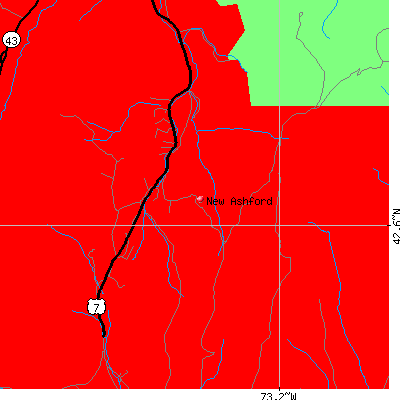 New Ashford map