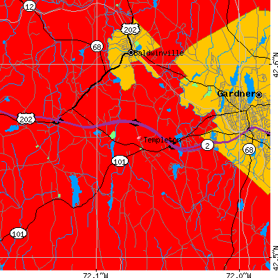 Templeton map