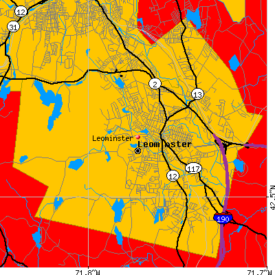Leominster map