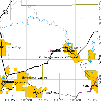 Mingus Mountain map