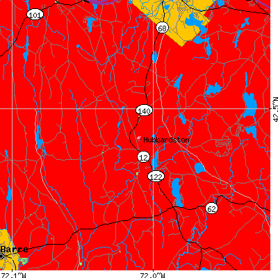 Hubbardston map