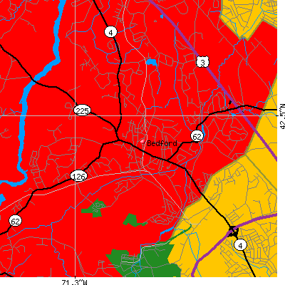 Bedford map